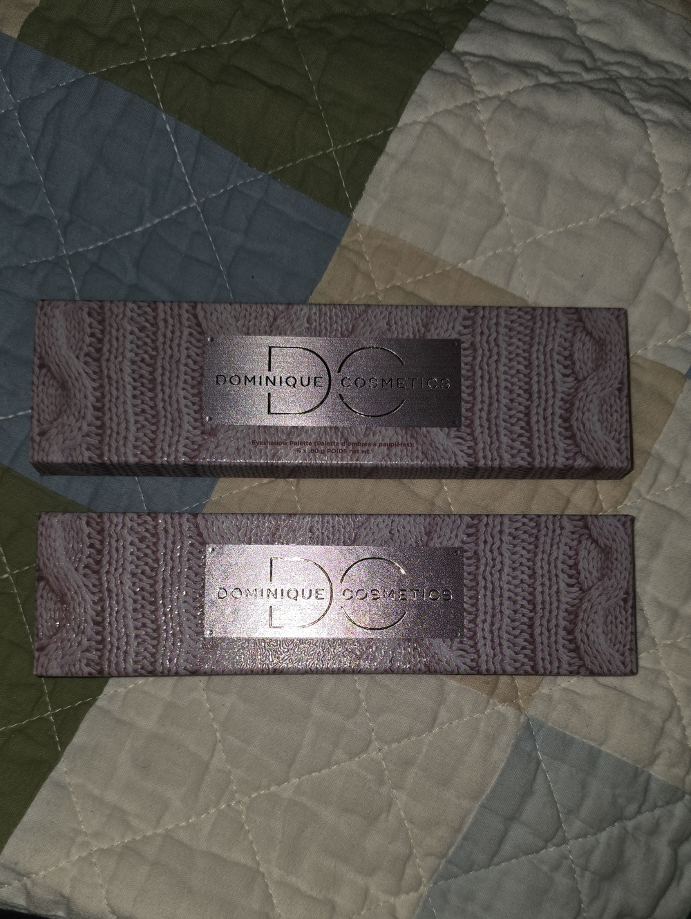 Dominique Cosmetics Pink Mauve Eyeshadow Palette Duo